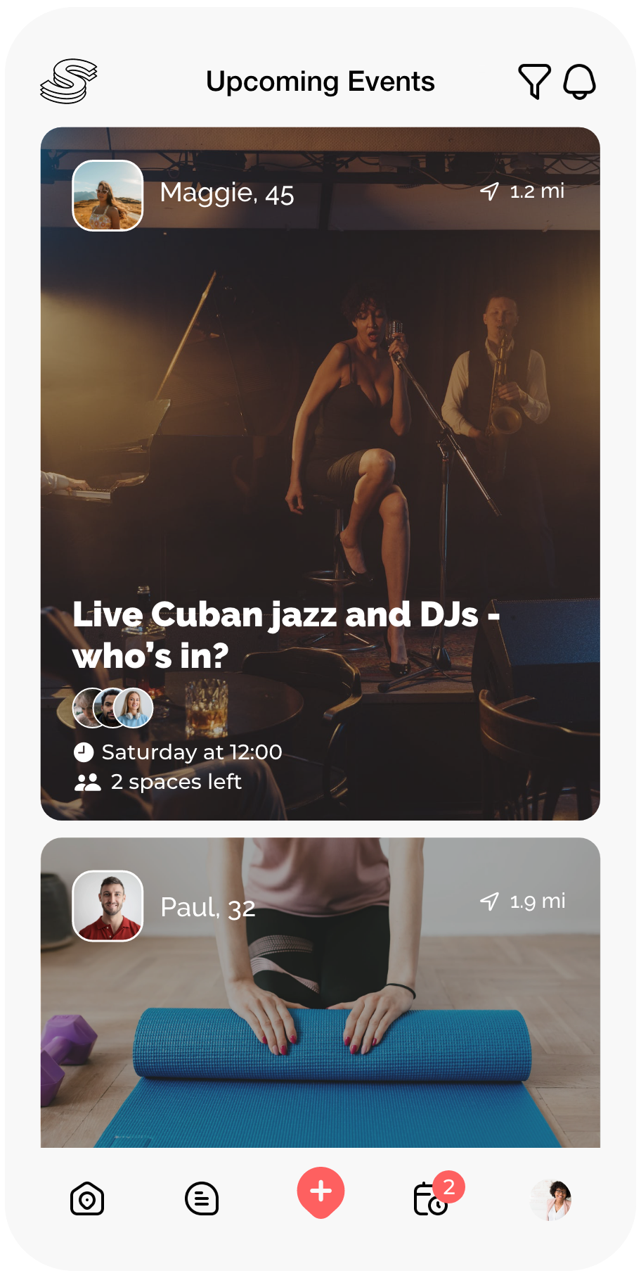 Socially App - Explore screen