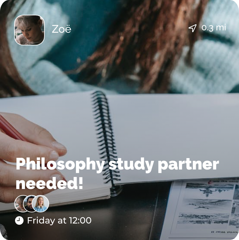 Socially app - Event Card